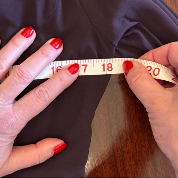 Carlisle Maroon Long Sleeve Sheath Dress Mock Neck - Picture 5 of 6